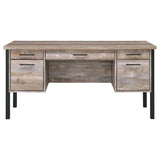 Samson 60-inch 4-drawer Office Computer Desk Weathered Oak - 801950