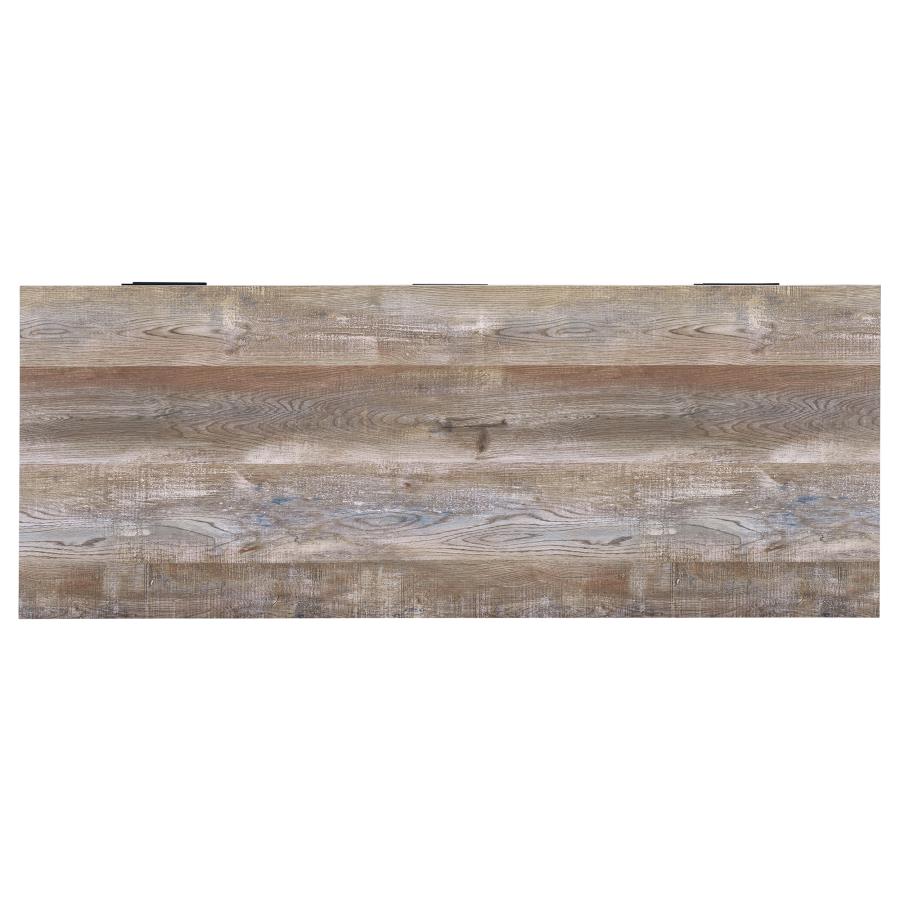Samson 60-inch 4-drawer Office Computer Desk Weathered Oak - 801950