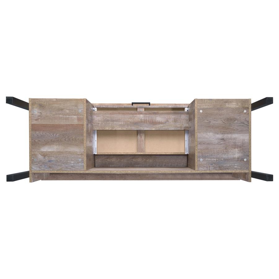 Samson 60-inch 4-drawer Office Computer Desk Weathered Oak - 801950