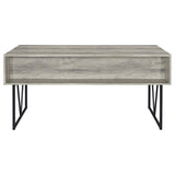 Analiese 63-inch 4-drawer Writing Desk Grey Driftwood - 801999