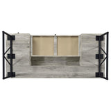 Analiese 63-inch 4-drawer Writing Desk Grey Driftwood - 801999