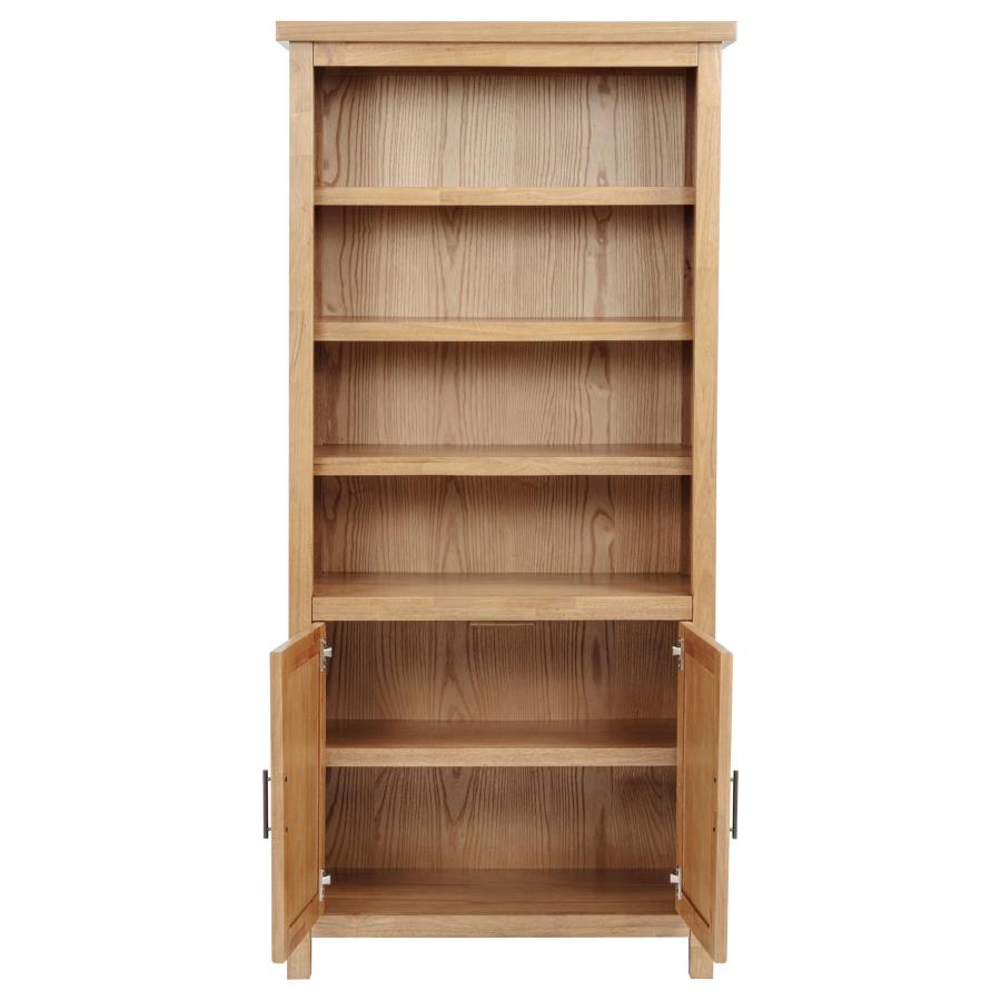 Vermes 72-inch 2-door Home Office Cabinet Bookcase Light Ash - 802063