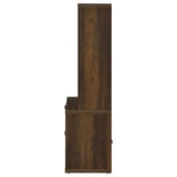 Westpark 3-shelf Bookcase USB and Lockable Drawer Dark Pine - 802713
