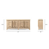 Rowan - 4 Door Sideboard Cabinet - Natural