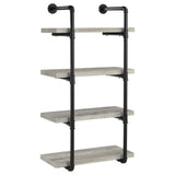 Elmcrest 24-inch 4-shelf Wall Bookshelf Grey Driftwood - 804416