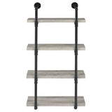 Elmcrest 24-inch 4-shelf Wall Bookshelf Grey Driftwood - 804416