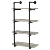 Elmcrest 24-inch 4-shelf Wall Bookshelf Grey Driftwood - 804416