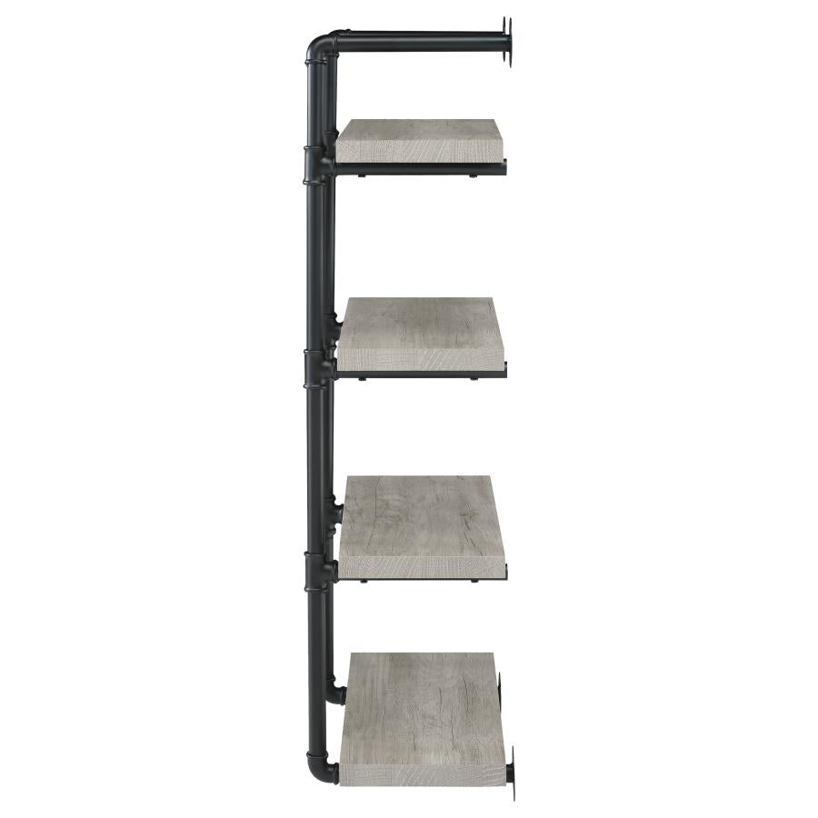 Elmcrest 24-inch 4-shelf Wall Bookshelf Grey Driftwood - 804416