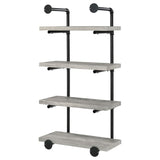 Elmcrest 24-inch 4-shelf Wall Bookshelf Grey Driftwood - 804416
