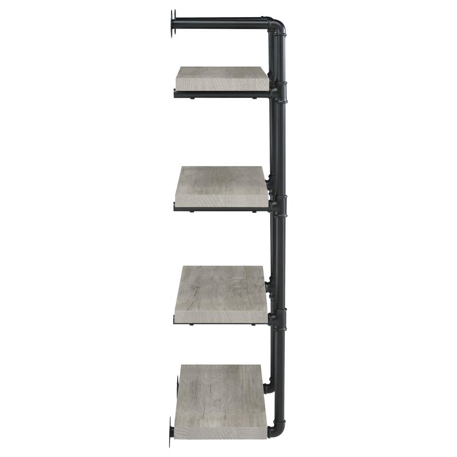 Elmcrest 24-inch 4-shelf Wall Bookshelf Grey Driftwood - 804416