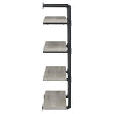 Elmcrest 24-inch 4-shelf Wall Bookshelf Grey Driftwood - 804416