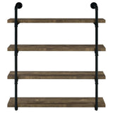 Elmcrest 39-inch 4-shelf Wall Bookshelf Rustic Oak - 804417