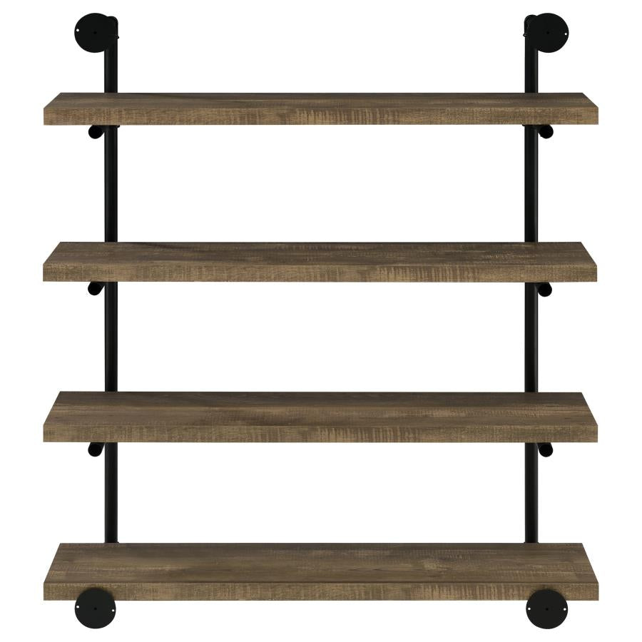 Elmcrest 39-inch 4-shelf Wall Bookshelf Rustic Oak - 804417