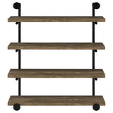Elmcrest 39-inch 4-shelf Wall Bookshelf Rustic Oak - 804417