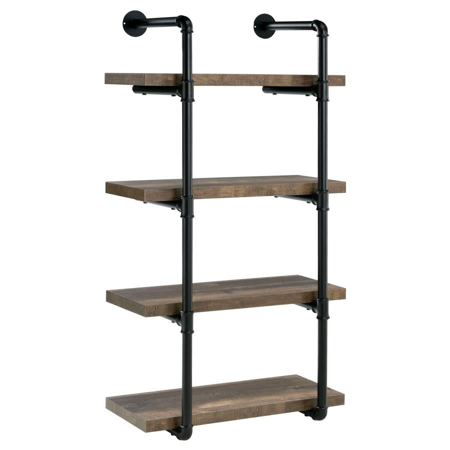 Elmcrest 24-inch 4-shelf Wall Bookshelf Rustic Oak - 804426