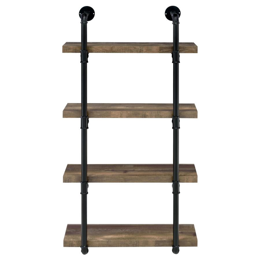 Elmcrest 24-inch 4-shelf Wall Bookshelf Rustic Oak - 804426