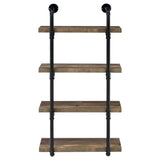 Elmcrest 24-inch 4-shelf Wall Bookshelf Rustic Oak - 804426