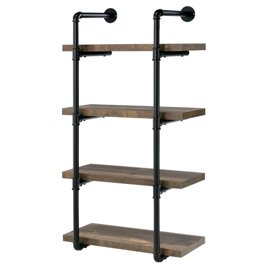 Elmcrest 24-inch 4-shelf Wall Bookshelf Rustic Oak - 804426