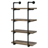 Elmcrest 24-inch 4-shelf Wall Bookshelf Rustic Oak - 804426