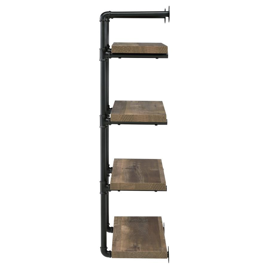 Elmcrest 24-inch 4-shelf Wall Bookshelf Rustic Oak - 804426