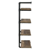 Elmcrest 24-inch 4-shelf Wall Bookshelf Rustic Oak - 804426