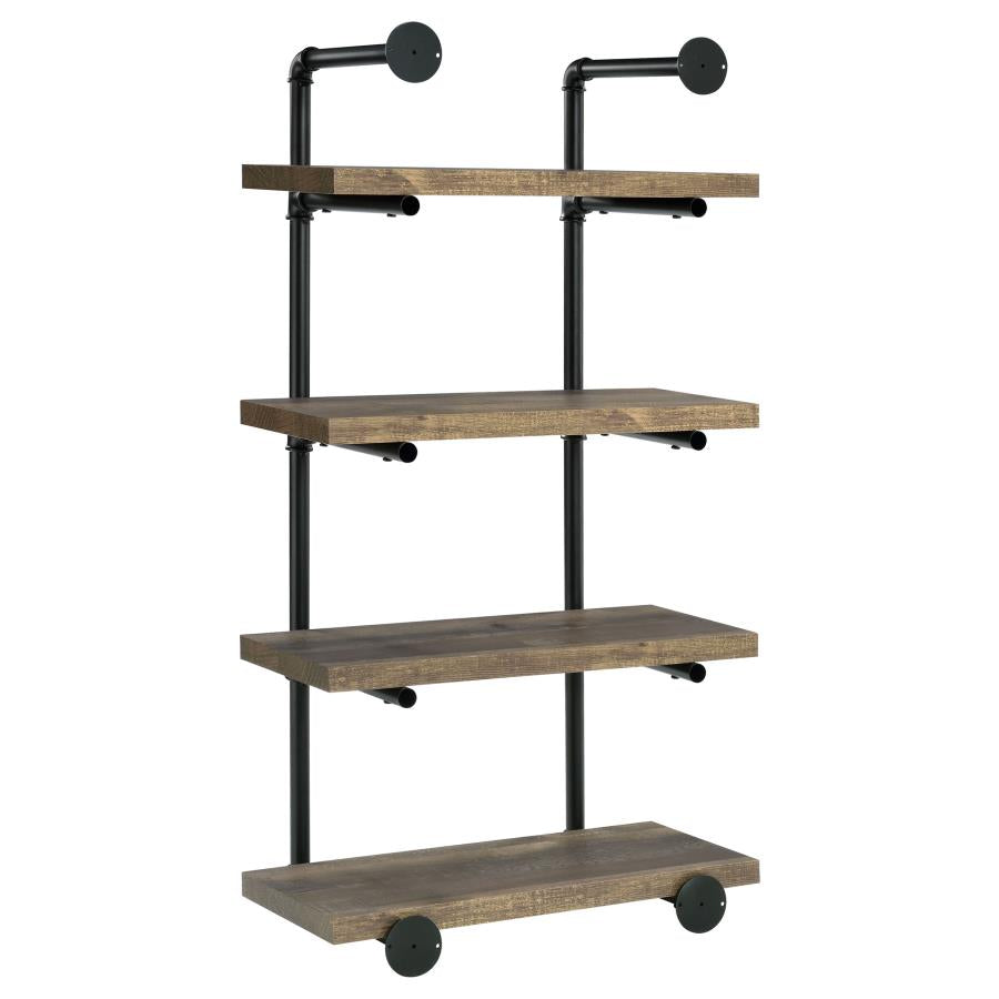 Elmcrest 24-inch 4-shelf Wall Bookshelf Rustic Oak - 804426