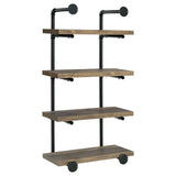 Elmcrest 24-inch 4-shelf Wall Bookshelf Rustic Oak - 804426
