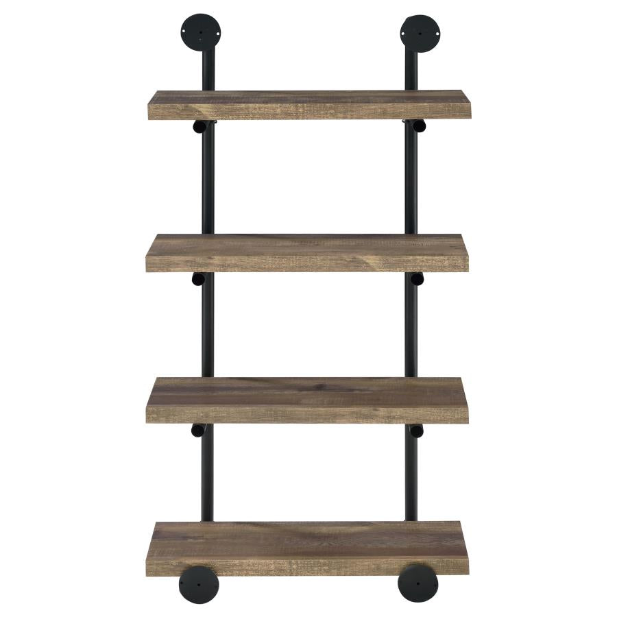Elmcrest 24-inch 4-shelf Wall Bookshelf Rustic Oak - 804426