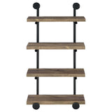 Elmcrest 24-inch 4-shelf Wall Bookshelf Rustic Oak - 804426