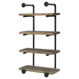 Elmcrest 24-inch 4-shelf Wall Bookshelf Rustic Oak - 804426