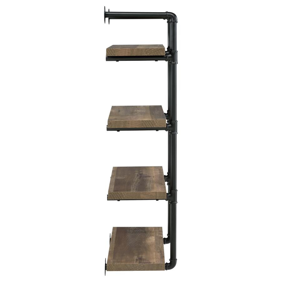 Elmcrest 24-inch 4-shelf Wall Bookshelf Rustic Oak - 804426