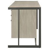 Loomis 60-inch 4-drawer Computer Desk Whitewashed Grey - 805881