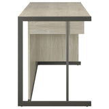 Loomis 60-inch 4-drawer Computer Desk Whitewashed Grey - 805881
