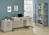 Loomis 60-inch 4-drawer Computer Desk Whitewashed Grey - 805881