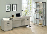 Loomis 60-inch 4-drawer Computer Desk Whitewashed Grey - 805881
