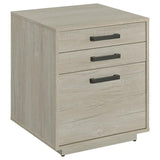 Loomis 3-drawer Home Office File Cabinet Whitewashed Grey - 805882