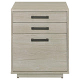 Loomis 3-drawer Home Office File Cabinet Whitewashed Grey - 805882