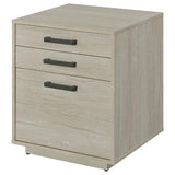 Loomis 3-drawer Home Office File Cabinet Whitewashed Grey - 805882