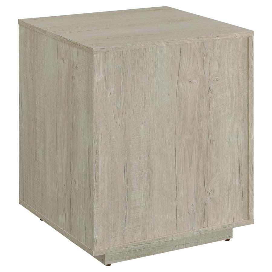 Loomis 3-drawer Home Office File Cabinet Whitewashed Grey - 805882