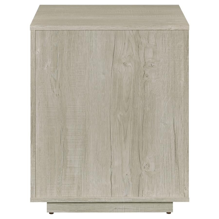 Loomis 3-drawer Home Office File Cabinet Whitewashed Grey - 805882
