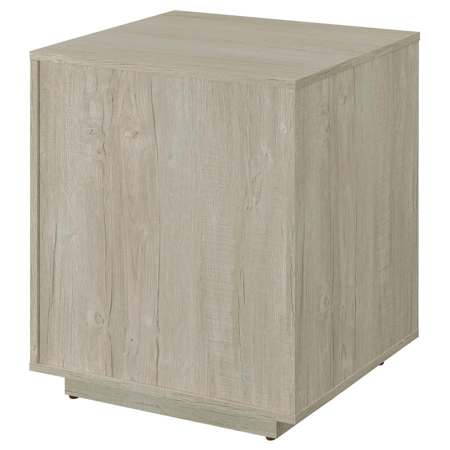 Loomis 3-drawer Home Office File Cabinet Whitewashed Grey - 805882