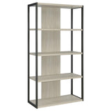 Loomis 72-inch 4-shelf Bookshelf Whitewashed Grey - 805883