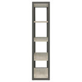 Loomis 72-inch 4-shelf Bookshelf Whitewashed Grey - 805883