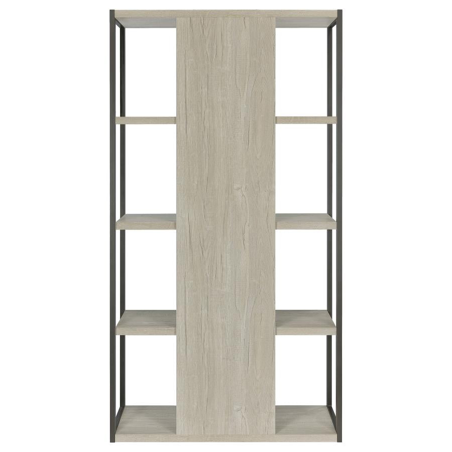 Loomis 72-inch 4-shelf Bookshelf Whitewashed Grey - 805883