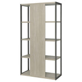 Loomis 72-inch 4-shelf Bookshelf Whitewashed Grey - 805883
