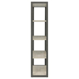 Loomis 72-inch 4-shelf Bookshelf Whitewashed Grey - 805883
