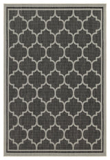 Sunshine - 5'3" X 7'3" Indoor & Outdoor Area Rug Polypropylene - Anthracite