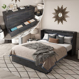 Full Murphy Bed With Storage Drawers, Charging Station, Foldable Panels, And Silent Swivel Wheels