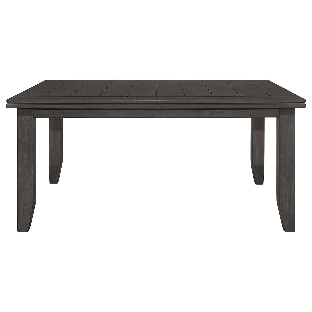 Dexter - Rectangular Plank Top Dining Table - Dark Gray