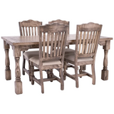 Martha Sandstone Dining Table & 4 Chairs - MARDTS+MARDCS